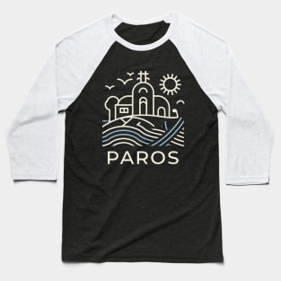 Paros Greece. Baseball T-Shirt